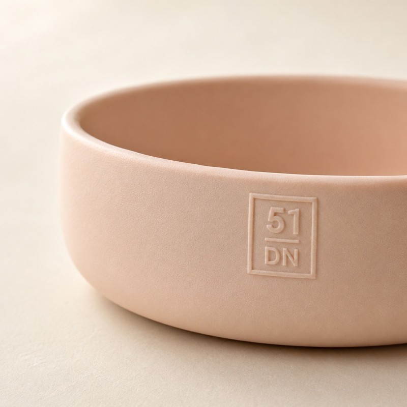 51 Degrees North Sili comedero de silicona rosa | Smartdog