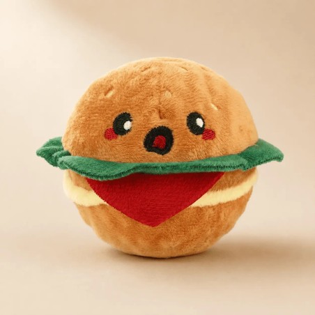 Pelota Hamburguesa HugSmart para perro | Juguete 2 en 1