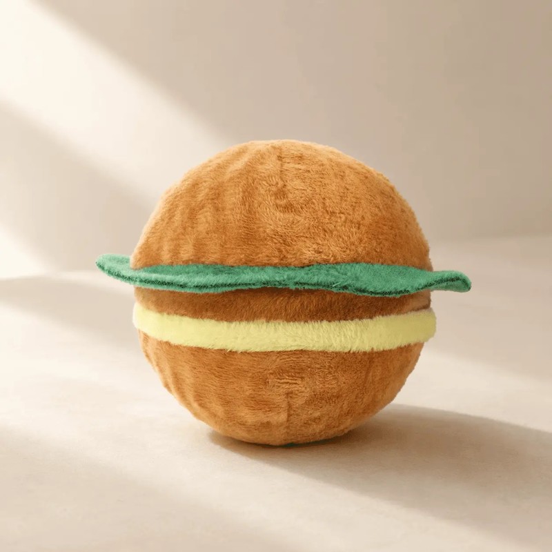 Pelota Hamburguesa HugSmart para perro | Juguete 2 en 1