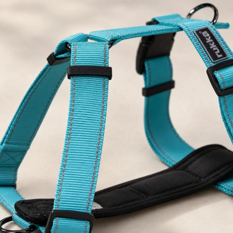 Arnés Rukka Form azul ajustable y reflectante | Smartdog