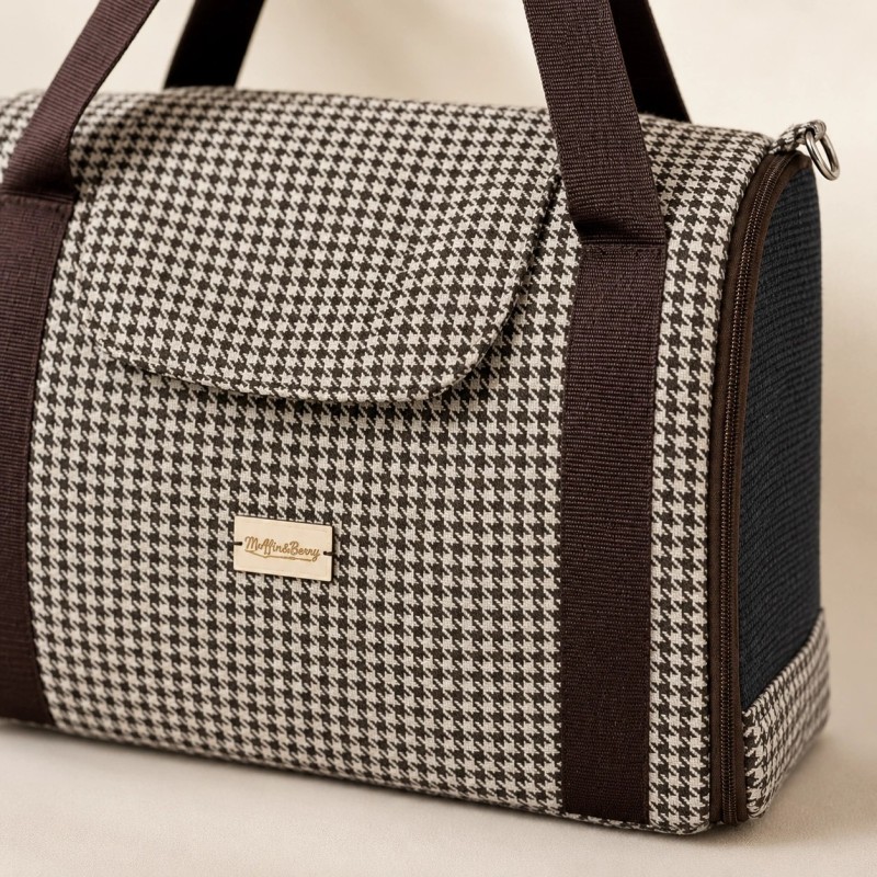 Transportín Gianna de Muffin & Berry elegante para perros pequeños