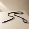 Correa Rukka Pets Bliss negra ajustable y reflectante