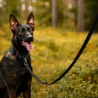 Correa Rukka Pets Bliss negra ajustable y reflectante