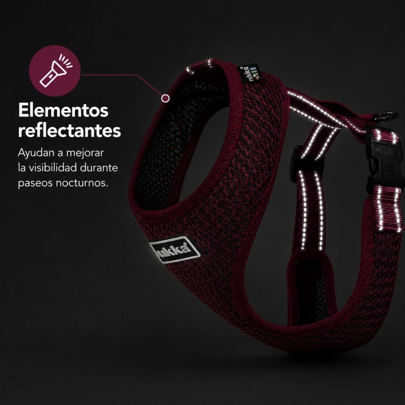 Arnés Rukka Comfort Air fucsia transpirable | Smartdog