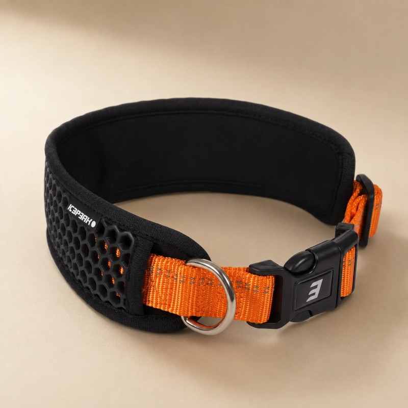 Icepeak Pet Comb: collar per a gos encoixinat reflectant