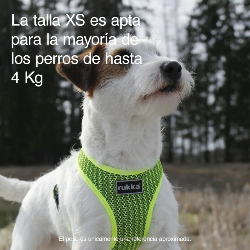 Arnés Rukka Comfort Air en Y amarillo transpirable