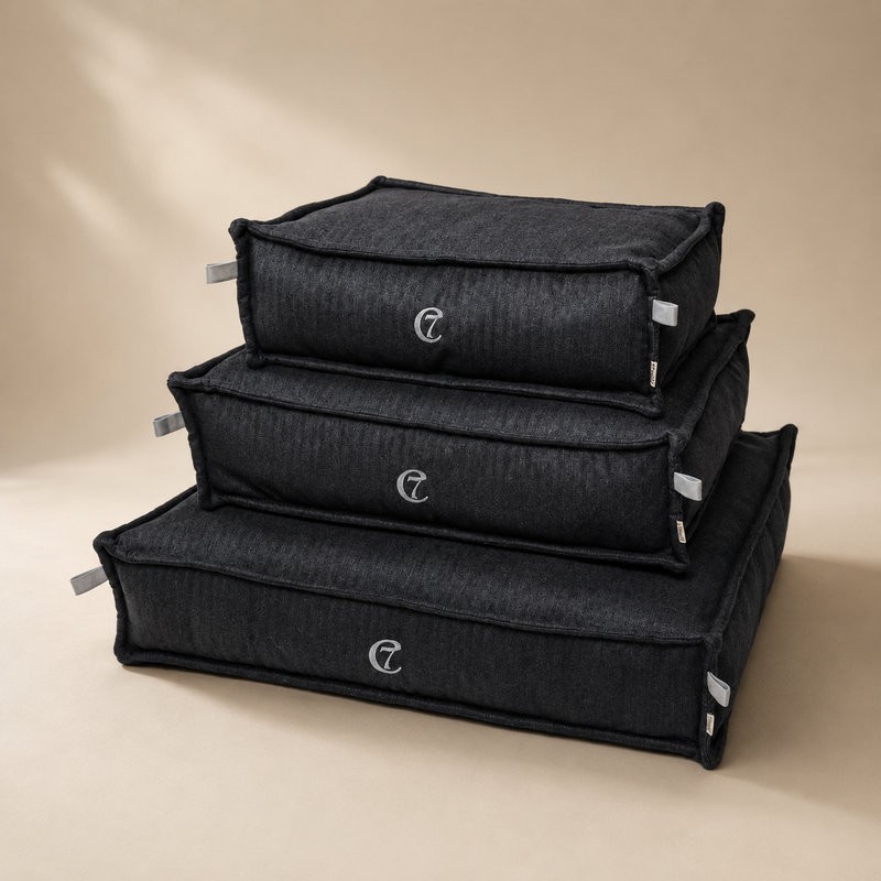Cloud7 Cosy Fishbone: cama para perros gris oscuro