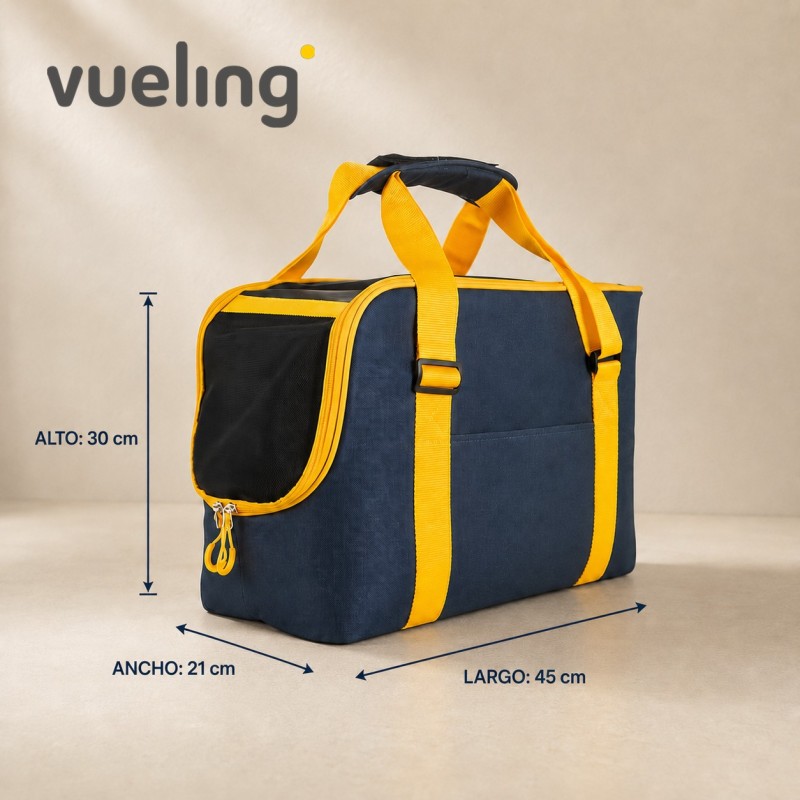 Transportín Freedog TravelTails para viajar en avión 45x21x30