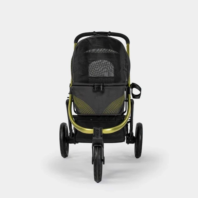 Carrito para perros Premium Comfort negro hasta 25 kg
