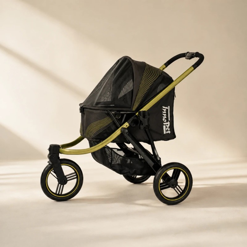 Carrito para perros Premium Comfort negro hasta 25 kg