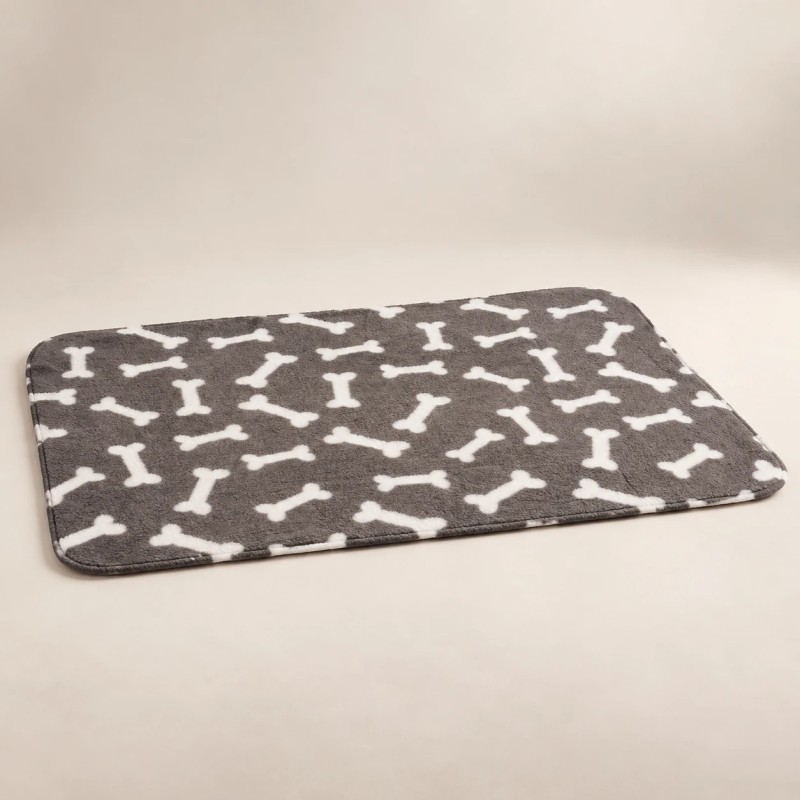 Manta Karlie gris de fleece para perro 100 × 70 cm