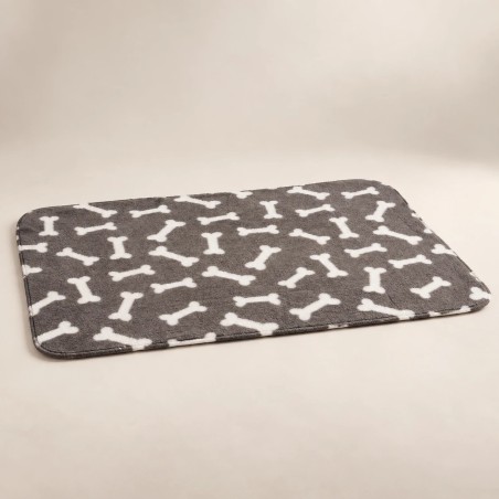 Manta Karlie gris de fleece para perro 100 × 70 cm