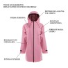 Chubasquero para mujer Visibility Rosa