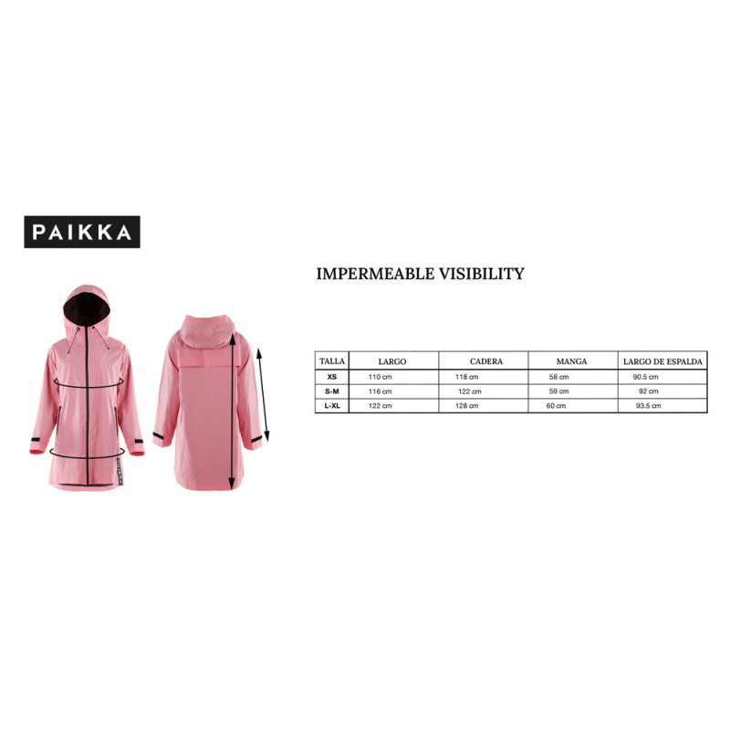 Chubasquero para mujer Visibility Rosa