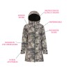 Chubasquero para mujer Visibility Camuflaje