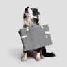 Cama para perro de viaje Tweed color gris