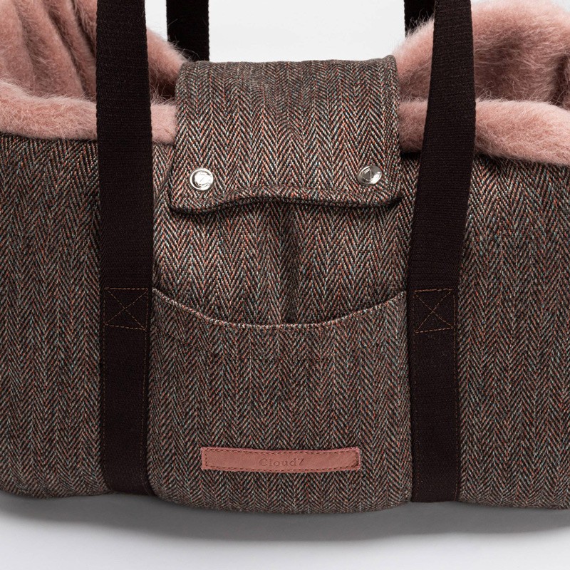 Bolso Milano-Herringbone para chihuahua