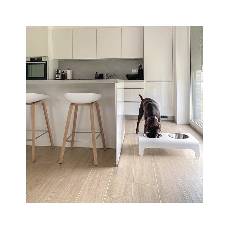 Labbvenn RICO | Comedero alto para perro de aluminio