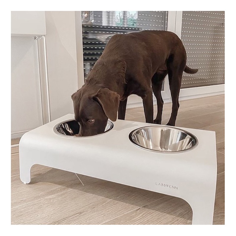 Labbvenn RICO | Comedero alto para perro de aluminio