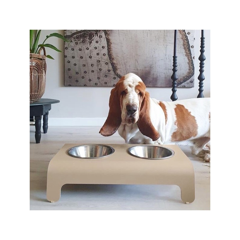 Labbvenn RICO | Comedero alto para perro de aluminio