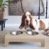Labbvenn RICO | Comedero alto para perro de aluminio