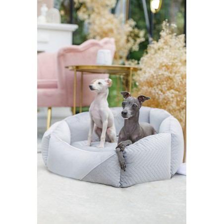 Cama para perro Blissy gris