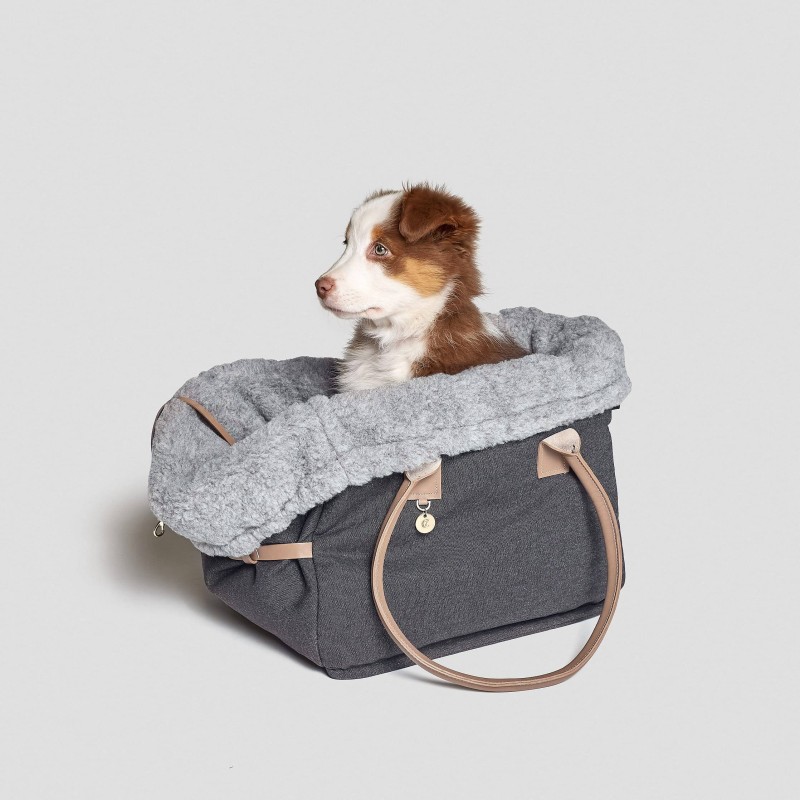 Bolso elegante para perros pequeños Heather Negro