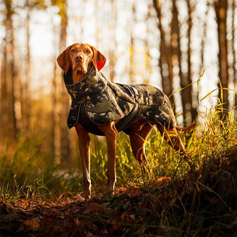 Rukka Comfy Pile | Abrigo cálido para perro camuflaje