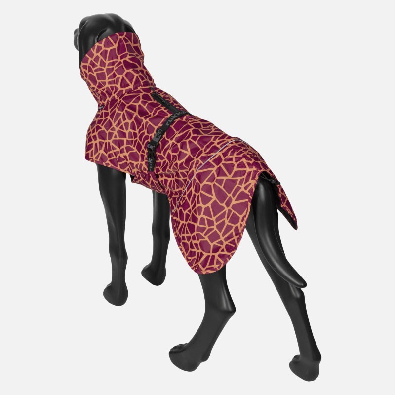 Chubasquero moderno para perro cálido Hayton rojo