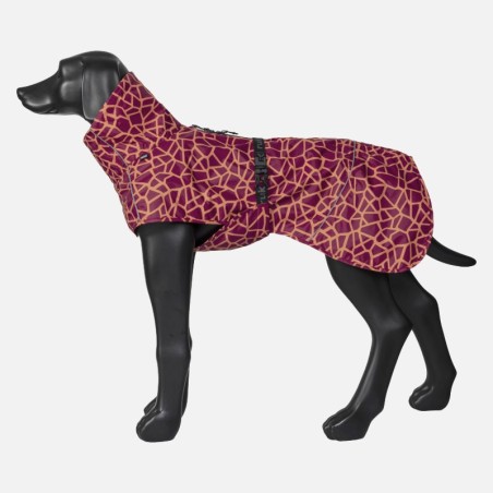 Chubasquero moderno para perro cálido Hayton rojo