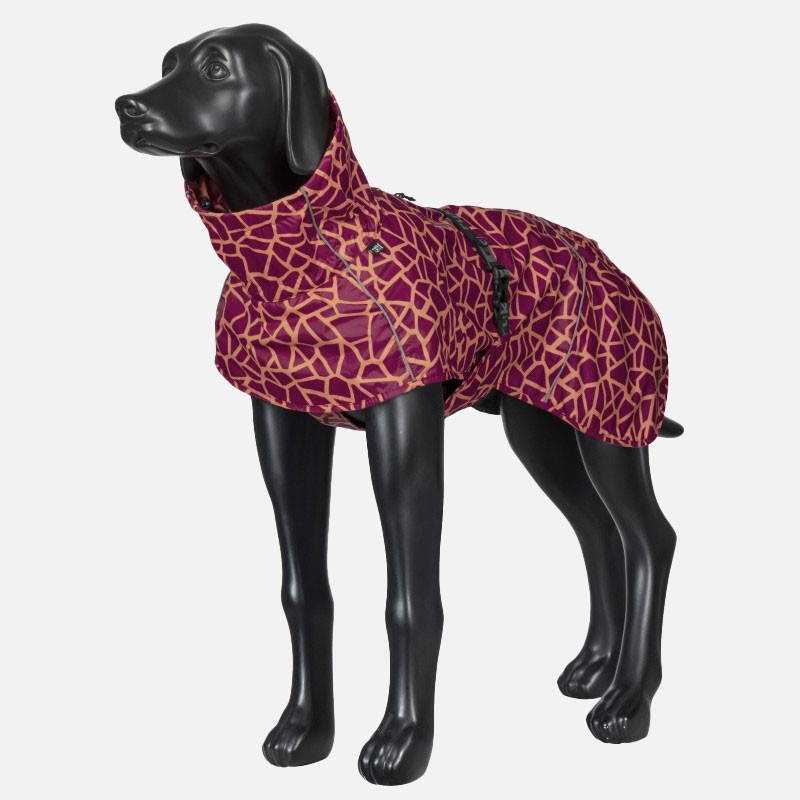 Chubasquero moderno para perro cálido Hayton rojo