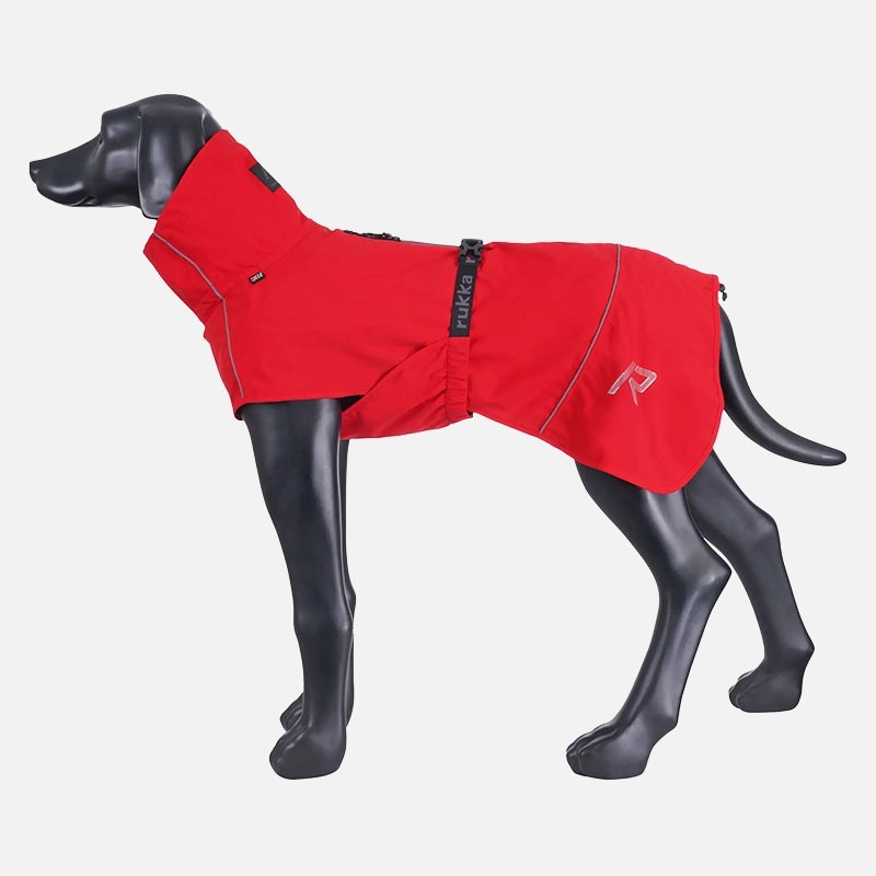 Chubasquero Hayton X Rojo para Perros Impermeable y Transpirable