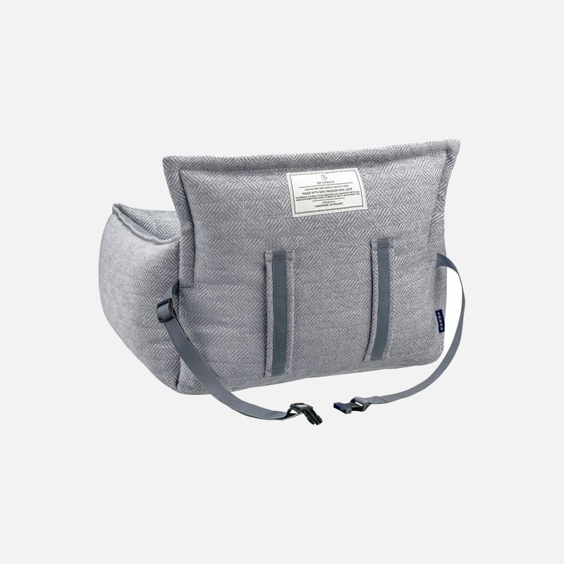 Seient de cotxe per a gos Florence gris