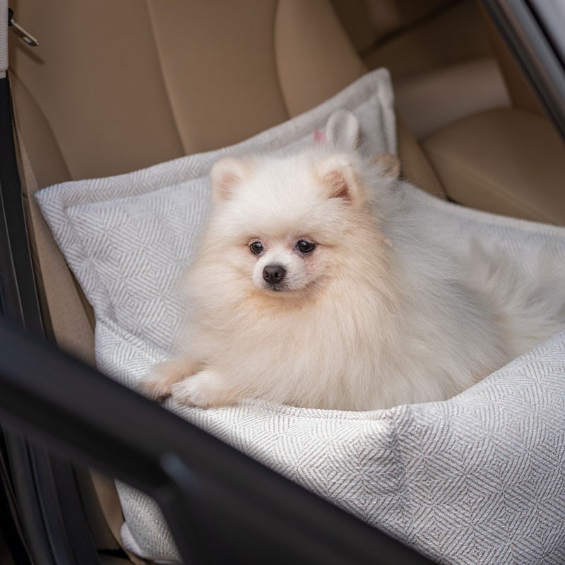 Asiento para coche para perro Florence blanco