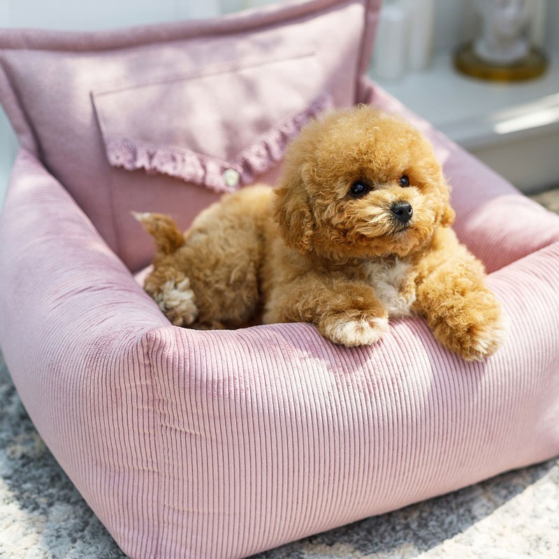 Asiento de coche para perro Mademoiselle Rosa