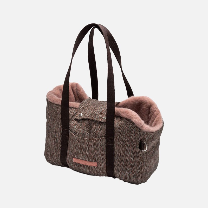Bolso Milano-Herringbone para chihuahua