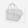 Bolso perro elegante Heather Negro
