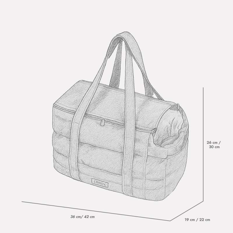 Bolso para perro Bergamo Gris