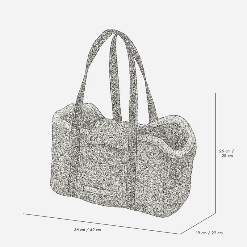 Bolso Milano-Herringbone para chihuahua