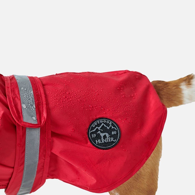 Chubasquero para perro Uppsala rojo impermeable y ligero | SMARTDOG