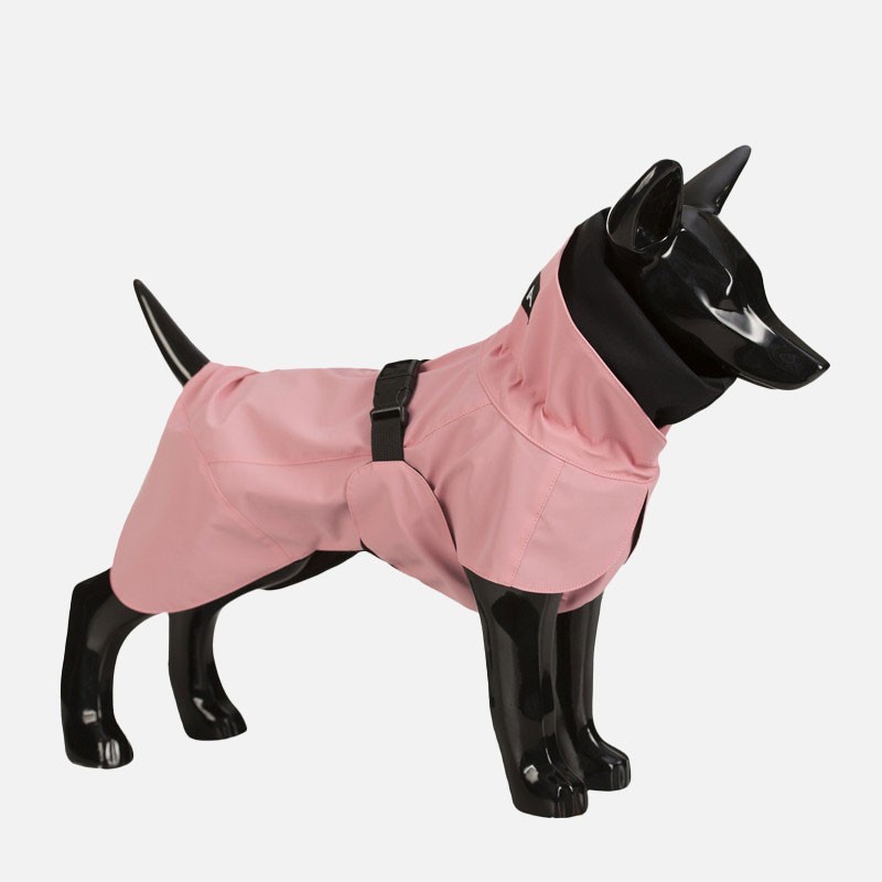 Chubasquero Rosa para perro reflectante Visibility