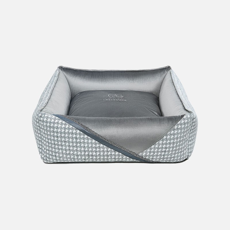 Cama perro Glamour Deluxe Gris