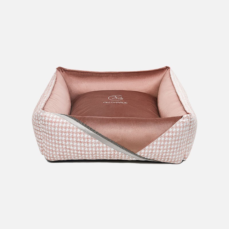Cama para perro Glamour Deluxe Rosa