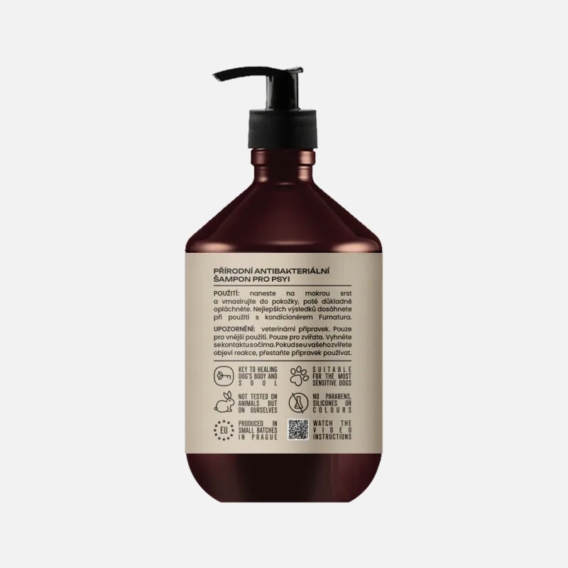 Xampú antibacterià per a pells sensibles