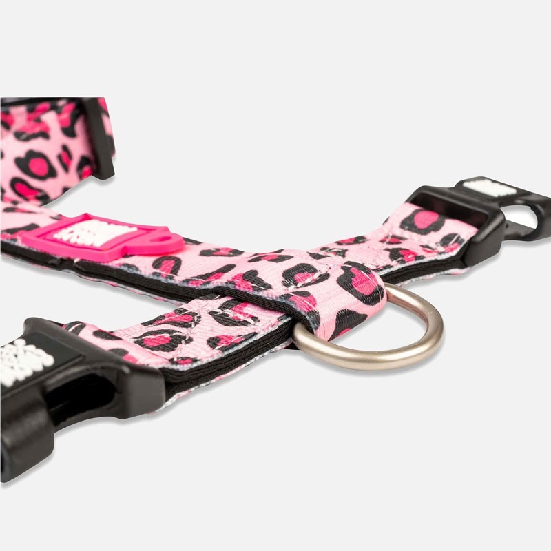 Arnés Leopard Pink
