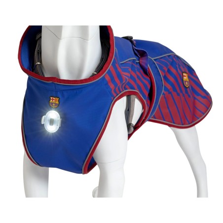 Chubasquero oficial FC Barcelona para perros impermeable blaugrana