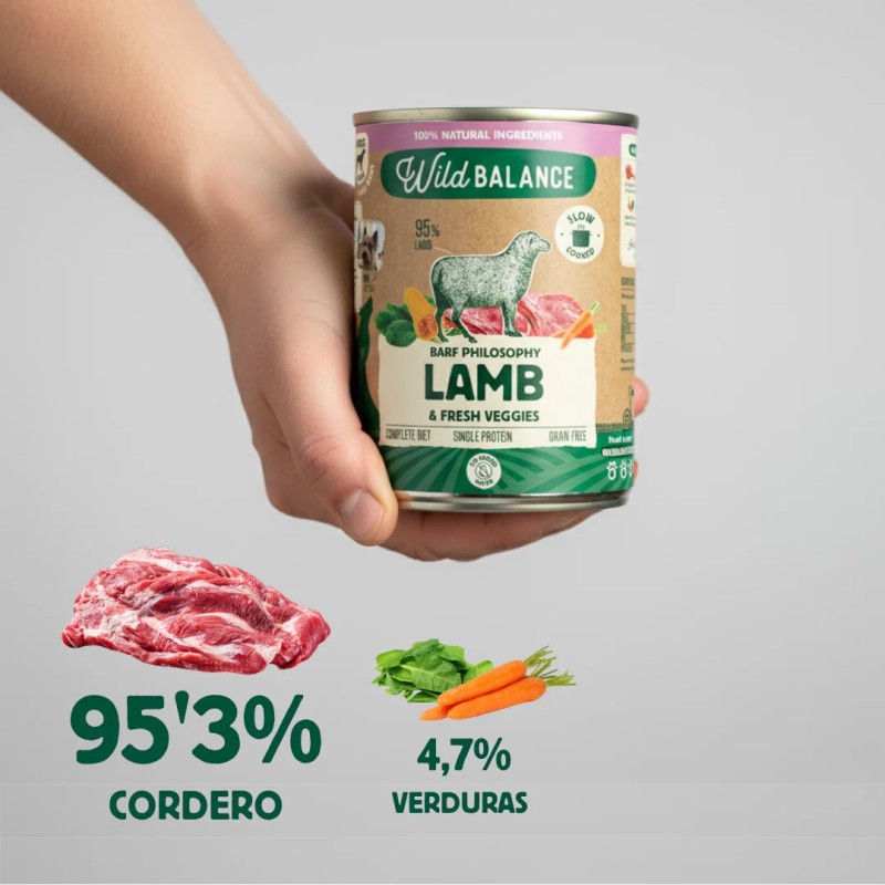 Wild Balance lata de cordero 400 g para perros