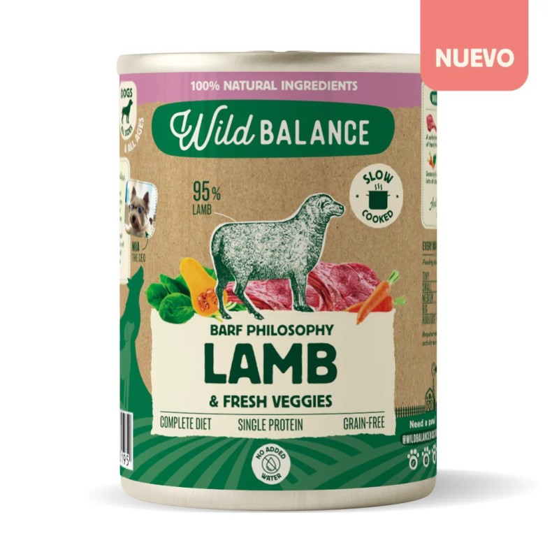 Wild Balance lata de cordero 400 g para perros