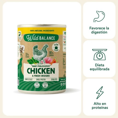 Wild Balance lata de pollo 400 g para perros