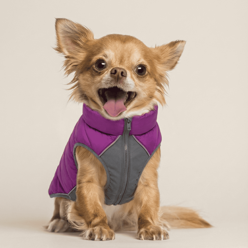 Abric per a gos reversible RED-DINGO (rosa i morat)
